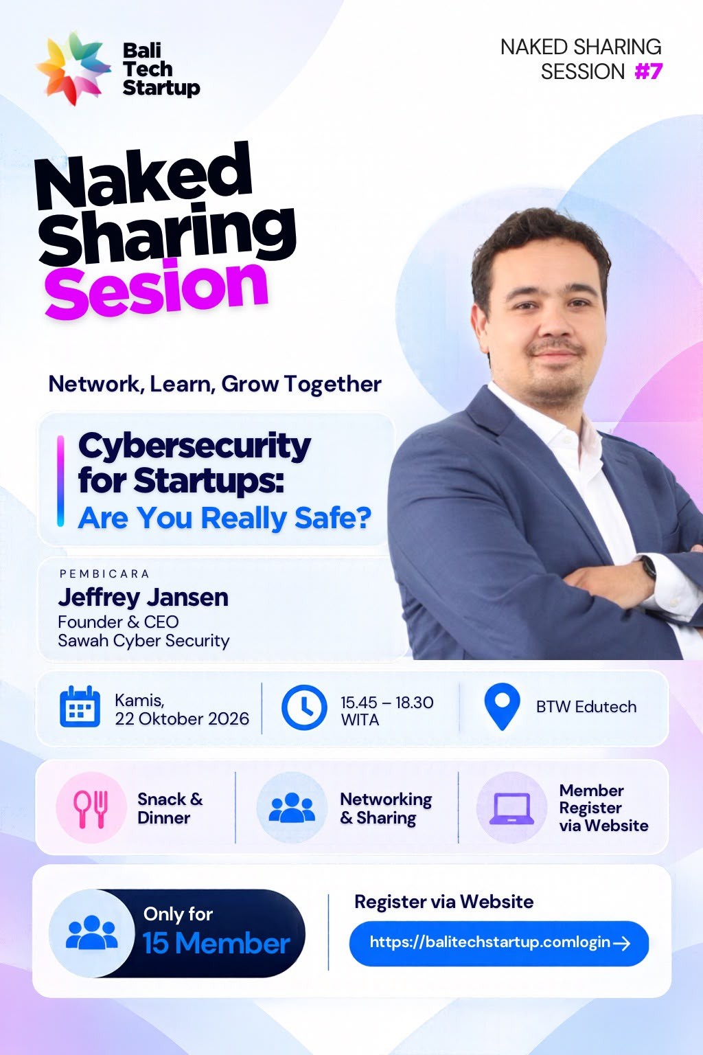 Naked Sharing Session #7: Cybersecurity for Startups