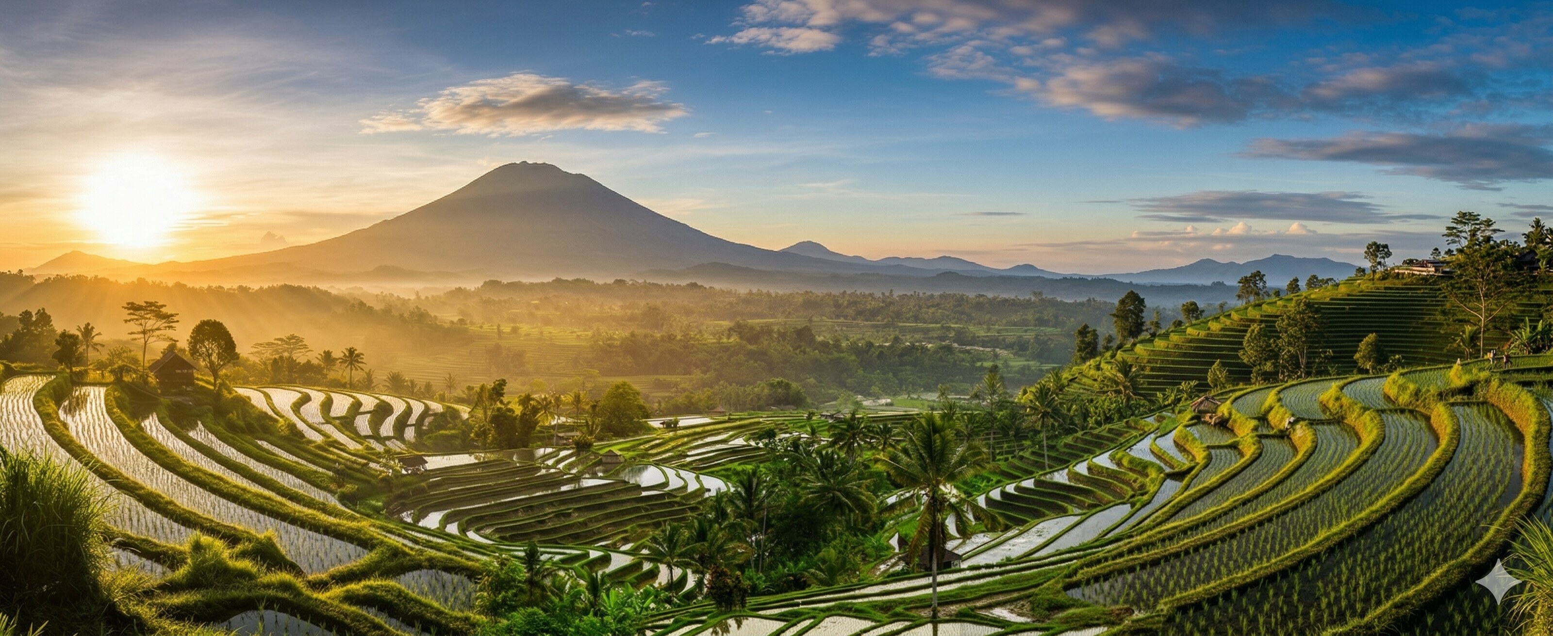 Sawah rice terraces